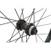 Комплект колес SHIMANO RS300, 28&quot;, переднее и заднее, для 10-11 скоростей, клинчерное, OLD 100/130мм, с обходной лентой, черный EWHRS300FRCB