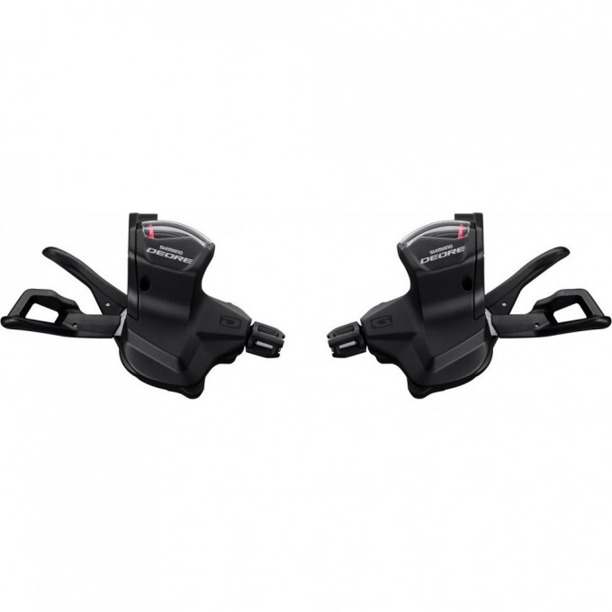 Шифтер SHIMANO DEORE, M6000-L, левый, 2/3 скоростей, на хомут, без индикатора, трос 1800мм ISLM6000LB1