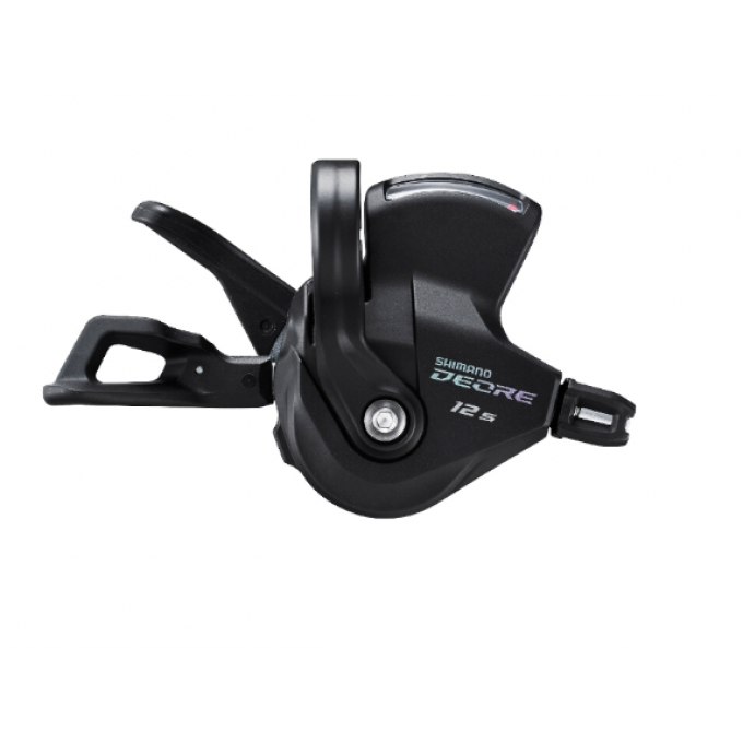 Шифтер SHIMANO DEORE, M6100-R, правый, 12 скоростей, на хомут, c индикатором, трос 2050мм с SP41 1880мм ISLM6100RAP