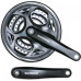 Система SHIMANO ALTUS, M311, 170 мм, квадрат, 48/38/28T, с защитой, черный EFCM311C888CL