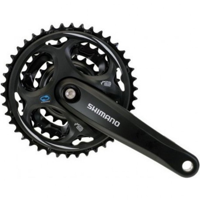 Система SHIMANO ALTUS, M311, 170мм, квадрат, 48/38/28T, черный EFCM311C888XL