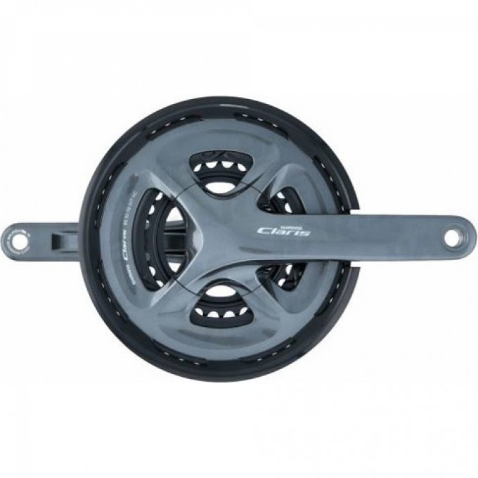 Система SHIMANO CLARIS, R2030, 175мм, интегрированный вал, 8 скоростей с защитой 50/39/30T EFCR2030EX090C
