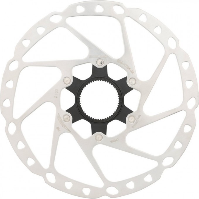 Тормозной диск SHIMANO RT64, 180мм, C.LOCK, с стопорным кольцом внешние шлицы ESMRT64MEC