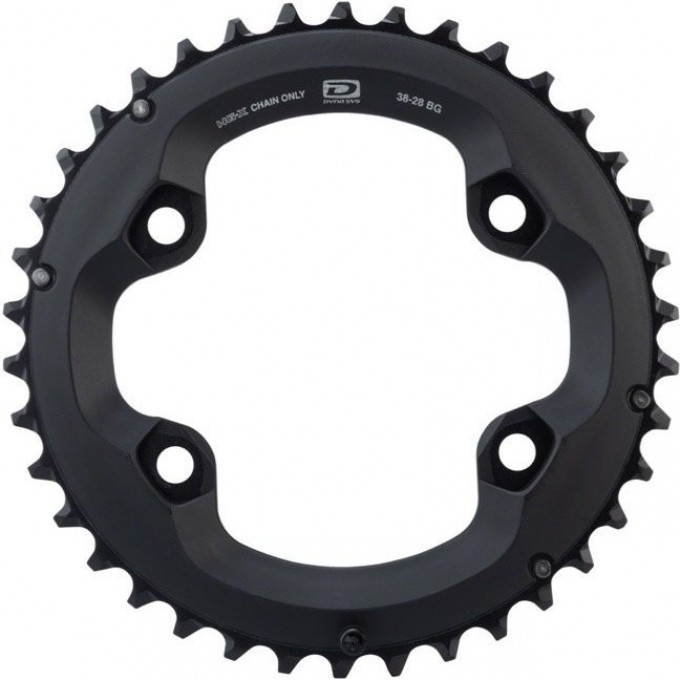 Звезда передняя SHIMANO DEORE, для M6000, 24T-BE для 34-24T, черный Y1WD24000 Звезда передняя SHIMANO DEORE, для M6000, 24T-BE для 34-24T, черный Y1WD24000