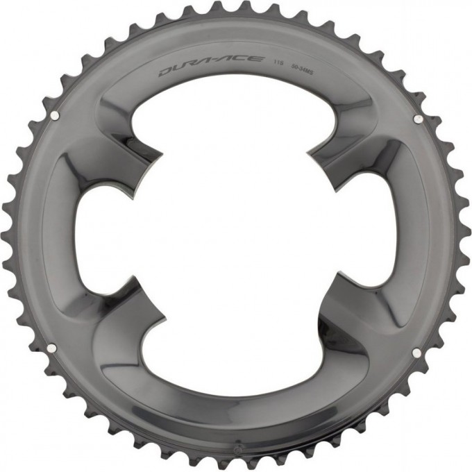 Звезда передняя SHIMANO DURA-ACE, для FC-R9100, 50T-MS, для 50-34T Y1VP98010 Звезда передняя SHIMANO DURA-ACE, для FC-R9100, 50T-MS, для 50-34T Y1VP98010