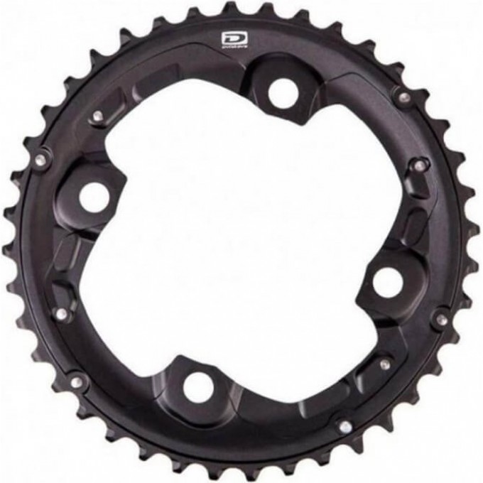 Звезда передняя SHIMANO Y-PART FC-M615, 38T-AK, черная Y1P098020